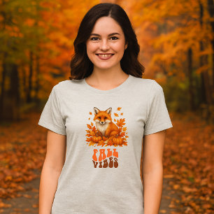 Camiseta Triblenda Guión de ilustracion y vibraciones de otoño
