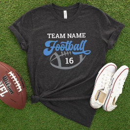 Camiseta Triblenda Guión personalizado del equipo de fútbol azul negr