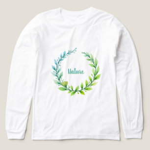 Camiseta Triblenda Guirnalda floral artística