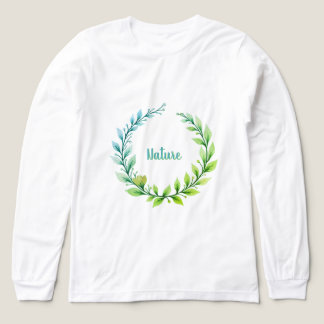 Camiseta Triblenda Guirnalda floral artística