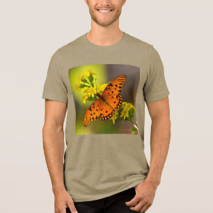 Camiseta Triblenda Gulf Fritillary también conocida como Mariposa de