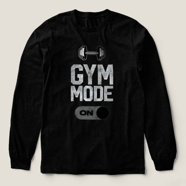 Camiseta Triblenda Gym Mode ON | Fitness Workout Motivation Design (Diseño traserp)