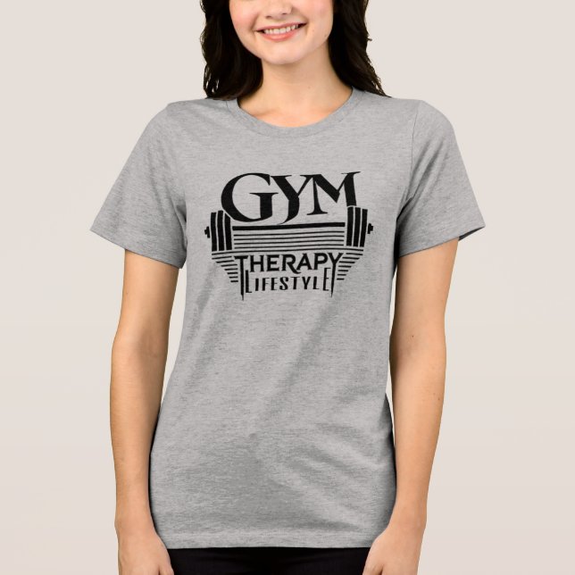 Camiseta Triblenda GYM Therapy Lifestyle Tri-Blend Shirt (Anverso)
