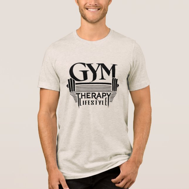 Camiseta Triblenda GYM Therapy Lifestyle Tri-Blend Shirt (Anverso)