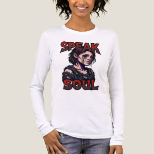 Camiseta Triblenda Habla Alma Personaje Gótico Melancólico Gráfico T-