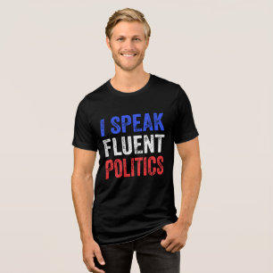Camiseta Triblenda Hablo Política Fluida Divertida Política Divertida