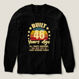 Camiseta Triblenda Hace 46 Años Todas las Piezas Originales Cumpleaño