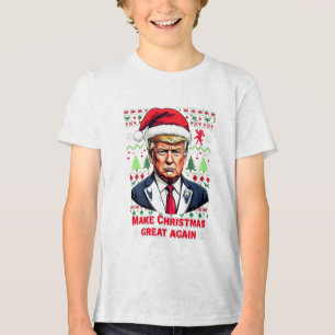 Camiseta Triblenda Hacer a los Navidades grandes de nuevo feas navida