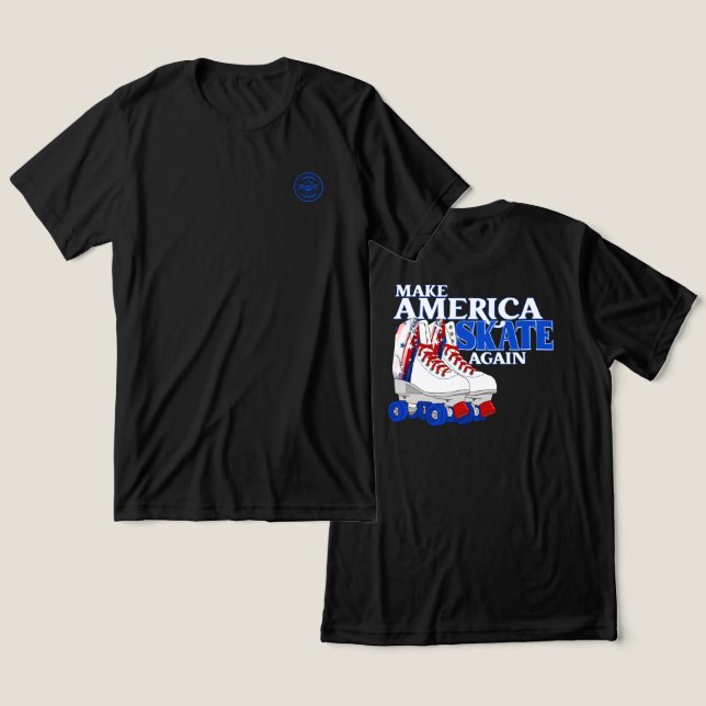 Camiseta Triblenda Hacer que Estados Unidos patine de nuevo - gráfico (Diseño Anverso y Reverso)