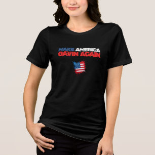 Camiseta Triblenda Hacer que Estados Unidos vuelva a ganar - Declarac