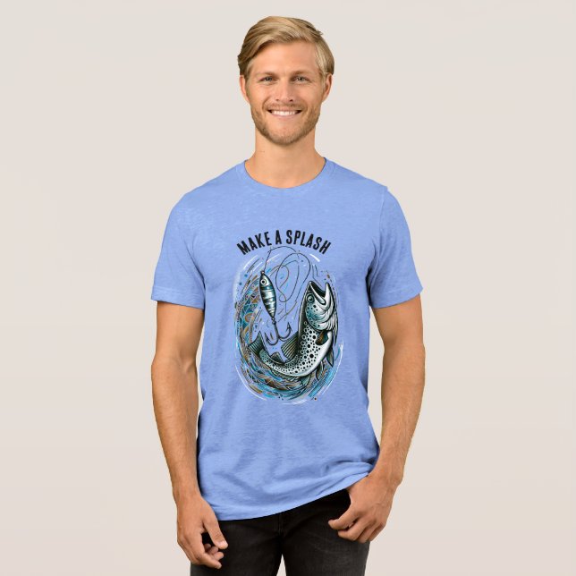 Camiseta Triblenda Hacer Un Pescador Splash (Anverso Completa)