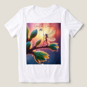 Camiseta Triblenda Hada mágica con linterna de gota de rocío en la ra