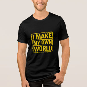 Camiseta Triblenda Hago Mi Propio Mundo Grunge Tee