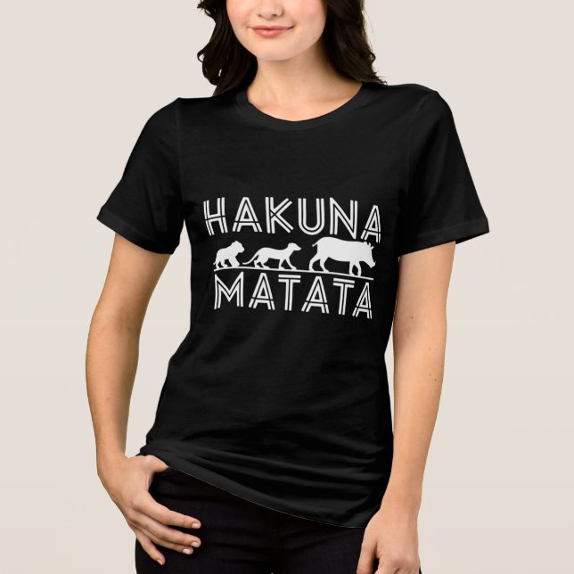 Camiseta Triblenda Hakuna Matata Unisex (Anverso)