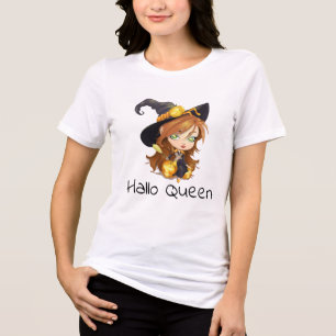 Camiseta Triblenda Hallo Queen   Halloween