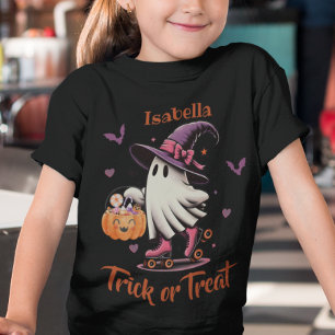 Camiseta Triblenda Halloween con patinaje sobre patinaje sobre patina