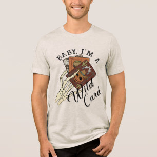 Camiseta Triblenda Halloween Cowboy Desert Skeleton Funny