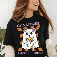 Halloween Cute Funny Ghost Cat Lover