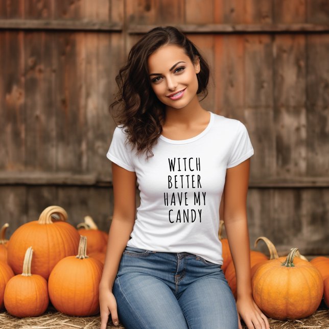 Camiseta Triblenda Halloween de diversión "Mejor Que La Bruja Tenga M (Subido por el creador)