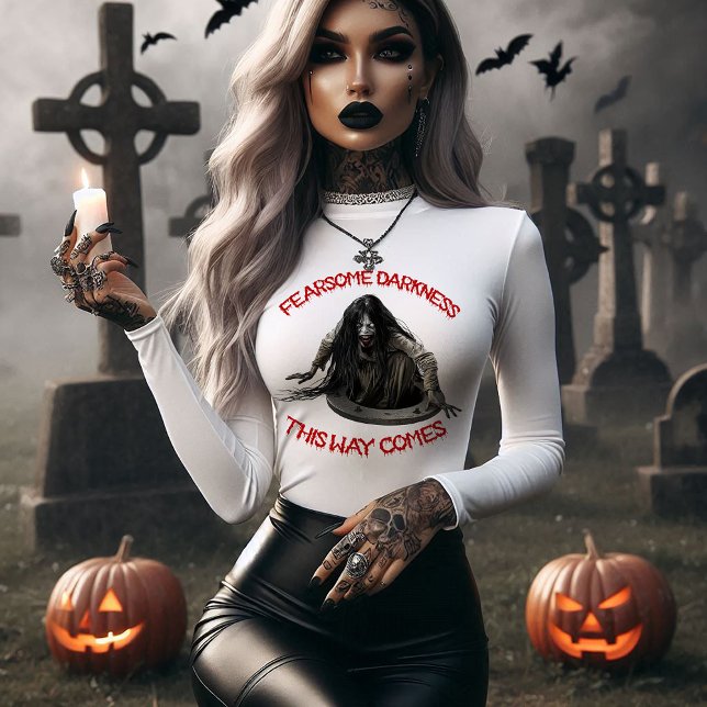 Camiseta Triblenda Halloween de la oscuridad temible (Subido por el creador)