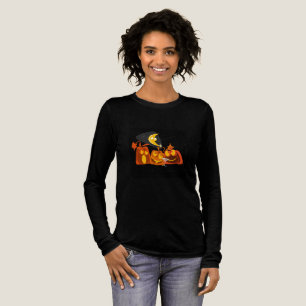 Camiseta Triblenda Halloween de las calabazas modernas del siglo medi