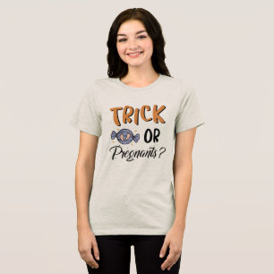 Camiseta Triblenda Halloween de mujeres embarazadas