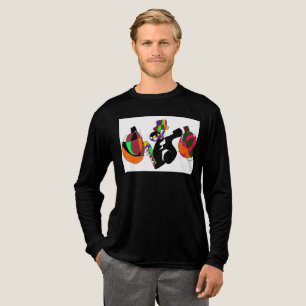 Camiseta Triblenda Halloween del circo del gato negro