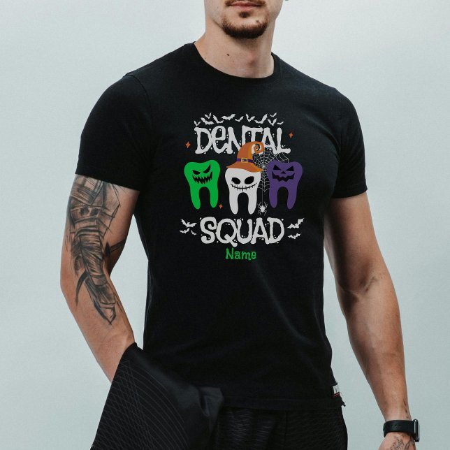Camiseta Triblenda Halloween Dental Squad Dental Profesional (Subido por el creador)