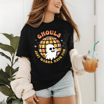 Camiseta Triblenda Halloween Disco Fiesta Ghoul Modern Funny<br><div class="desc">Halloween Disco Fiesta Ghoul Modern Funny Tri-Blend Shirt presenta el texto "Ghouls just want have fun" (Los demonios solo quieren divertirse) en la moderna tipografía de escritura que rodea la brillante bola disco con un bonito fantasma. Ideal para fiestas y celebraciones de Halloween. Creado por Evco Studio www.zazzle.com/store/evcostudio</div>