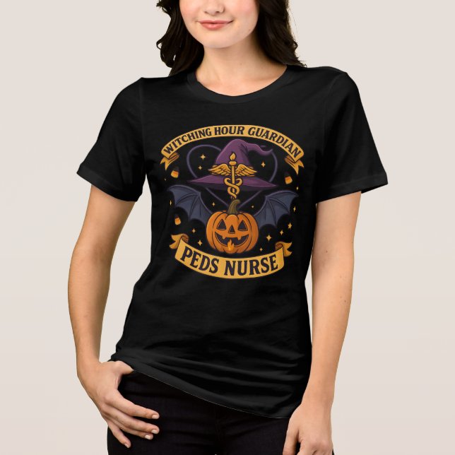 Camiseta Triblenda Halloween: Enfermera pediátrica de Guardian de la  (Anverso)