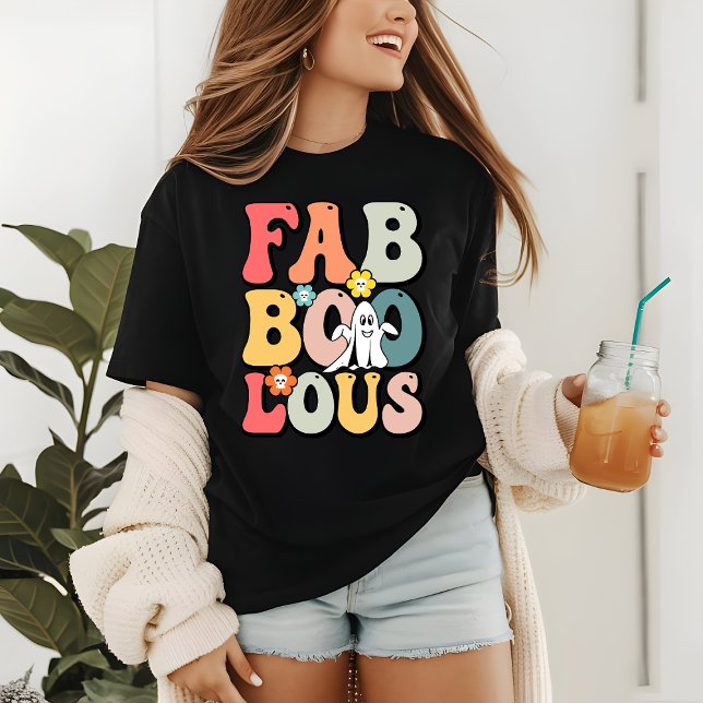 Camiseta Triblenda Halloween Fabooloso Fantasma Retro Groovy Gracioso (Subido por el creador)