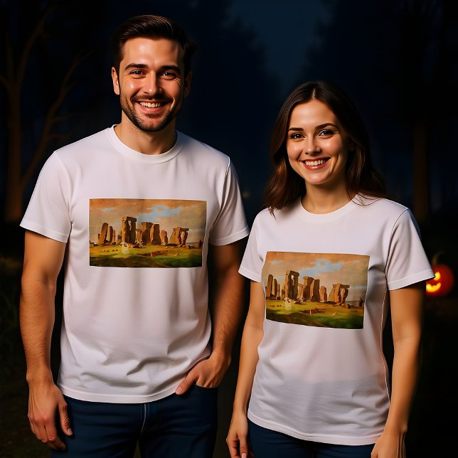 Camiseta Triblenda Halloween Ghosts At Glastonbury Painting Design (Subido por el creador)