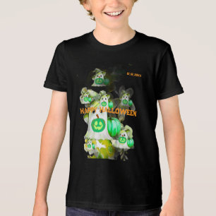 Camiseta Triblenda Halloween Green deep sea Ghost Png, trendy