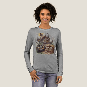 Camiseta Triblenda Halloween ,Guardián de la Calavera ,Espeluznante ,