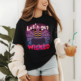 Camiseta Triblenda Halloween Hagámosnos una bruja divertida y malhumo