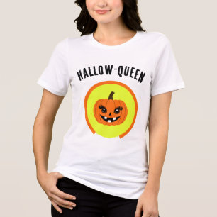 Camiseta Triblenda Halloween Hallow-Queen Jack-O-Lantern Personalizad