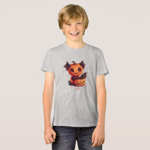 Camiseta Triblenda Halloween niños Tee monstruo de calabaza cucharada