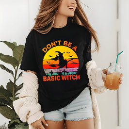 Camiseta Triblenda Halloween no es un retro cómico básico de brujas