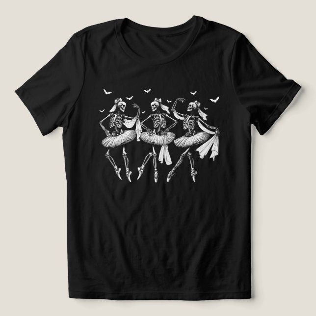 Camiseta Triblenda Halloween Skeleton Dancers (Diseño delantero )