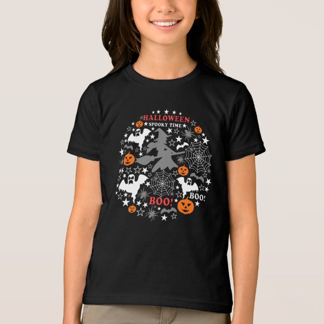 Camiseta Triblenda Halloween Spooky Time (Anverso)