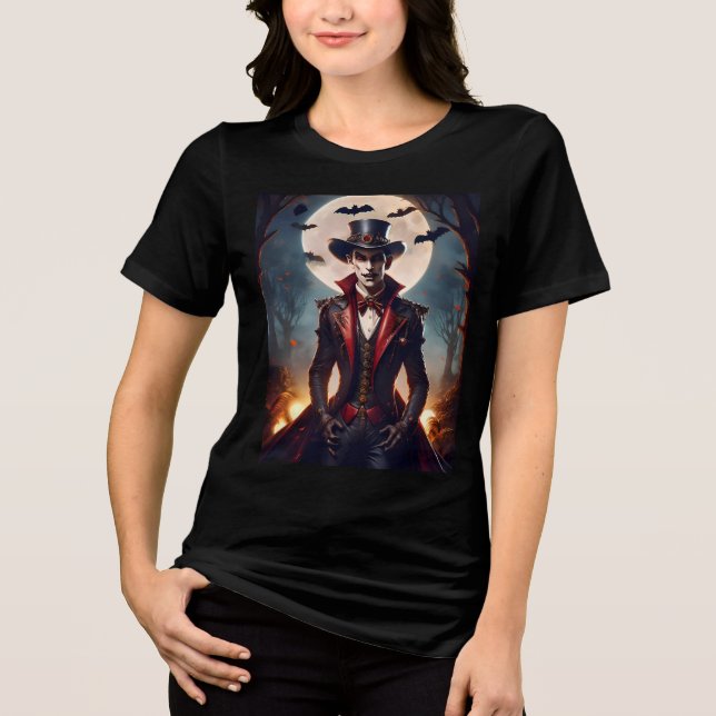 Camiseta Triblenda Halloween Steampunk Vampire Zombie (Anverso)
