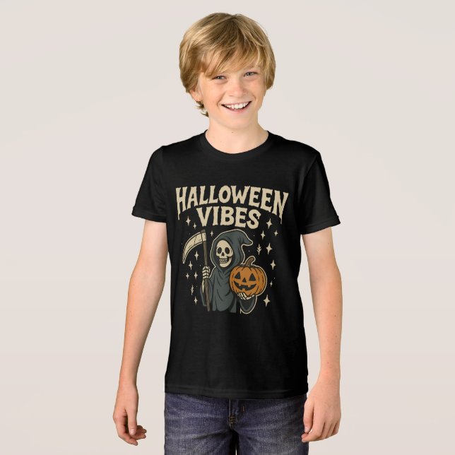 Camiseta Triblenda Halloween Vibes Reaper (Anverso Completo)