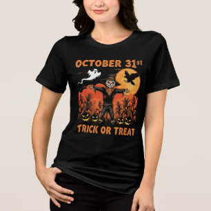 Camiseta Triblenda Halloween vintage Octubre 31 Trick or Treat Scar