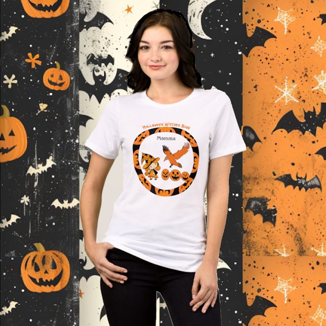 Camiseta Triblenda Halloween Witch Bash Jack O Lantern Birma (Halloween Witch Bash Jack O Lantern Birthday Mamma Tri-Blend Shirt)