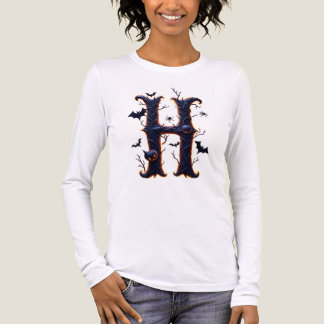 Camiseta Triblenda Halloween's Initial: The Spooky Letter H