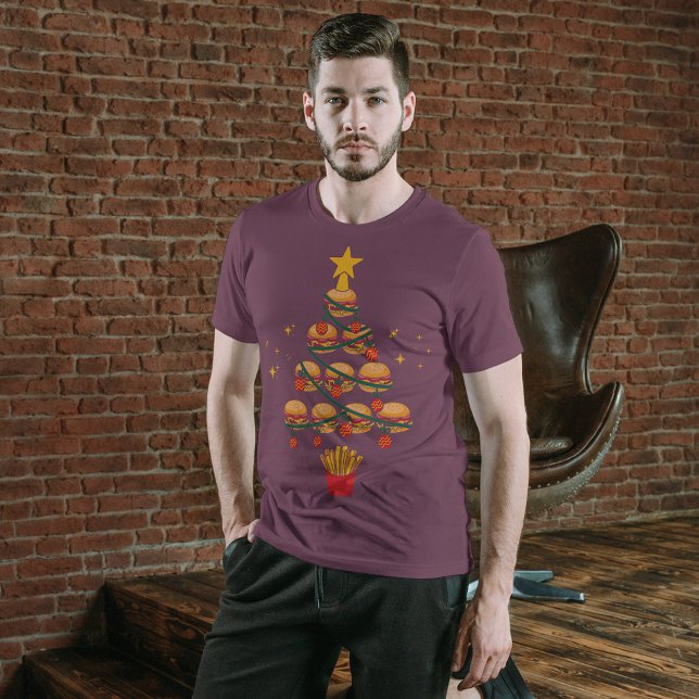 Camiseta Triblenda Hamburguesa Fast Food Lover Árbol de Navidad (Subido por el creador)
