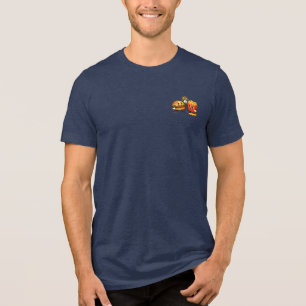 Camiseta Triblenda Hamburguesa y papas fritas lindas Alta cinco Arte 