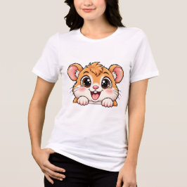 Camiseta Triblenda Hámster Adorable Peekaboo