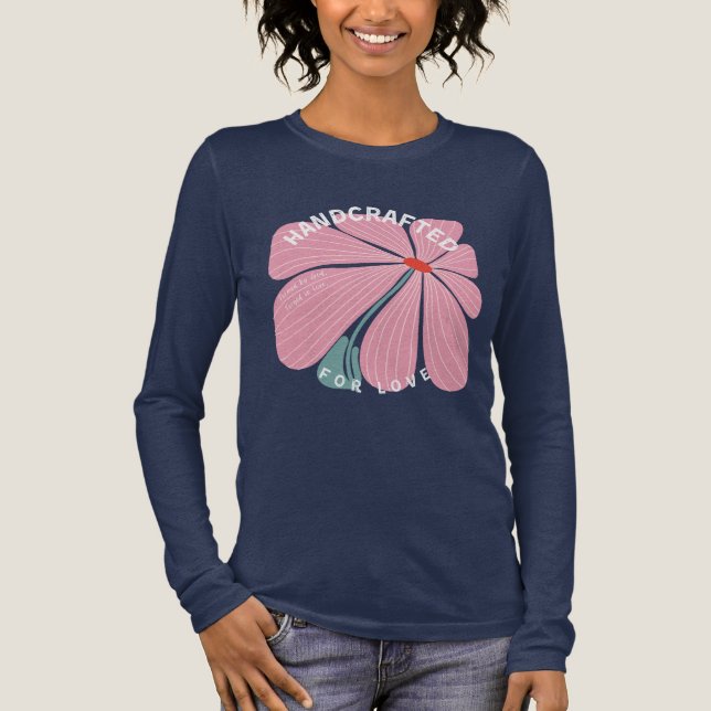 Camiseta Triblenda Handcrafted For Love T-Shirt Tri-Blend Shirt (Anverso)