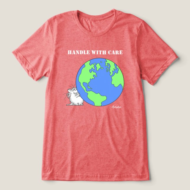 Camiseta Triblenda HANDLE CON CARE Boynton Cat (Diseño delantero )